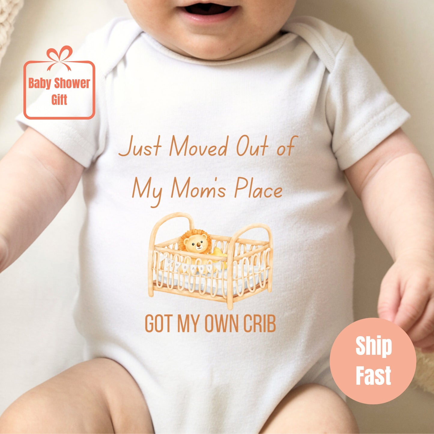 Got My Own Crib Gift Newborn Baby Bodysuit XXSA1