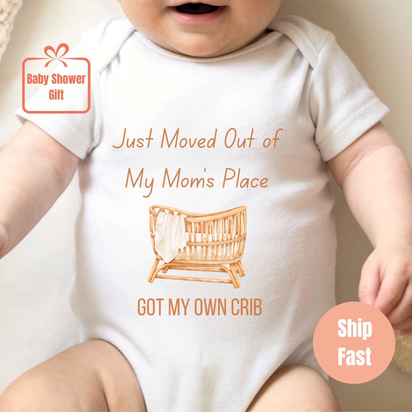 Got My Own Crib Gift Newborn Bodysuit XXSA02
