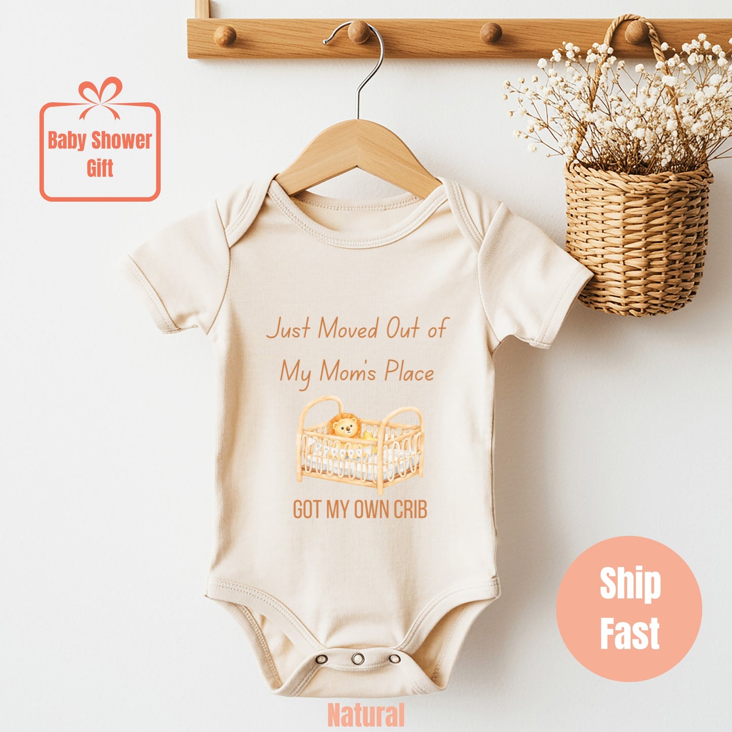 Got My Own Crib Gift Newborn Baby Bodysuit XXSA1