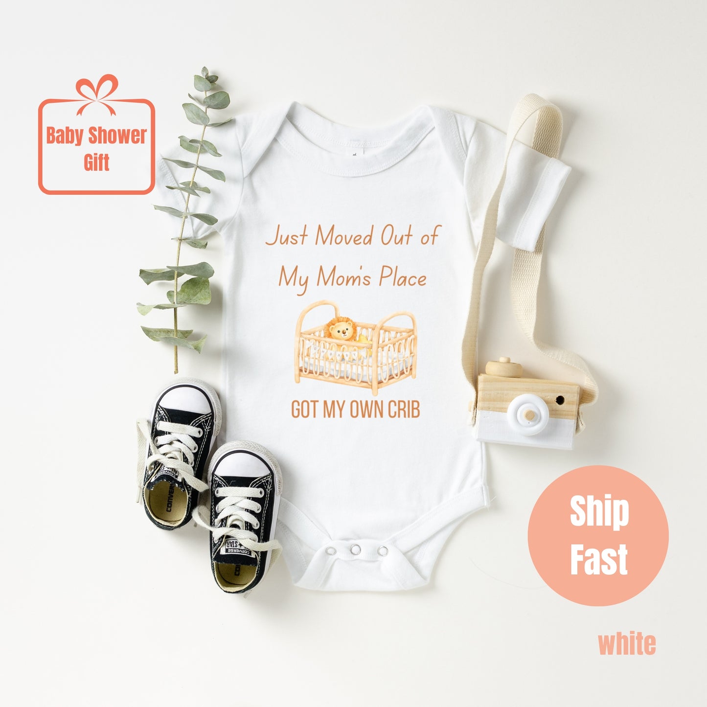 Got My Own Crib Gift Newborn Baby Bodysuit XXSA1