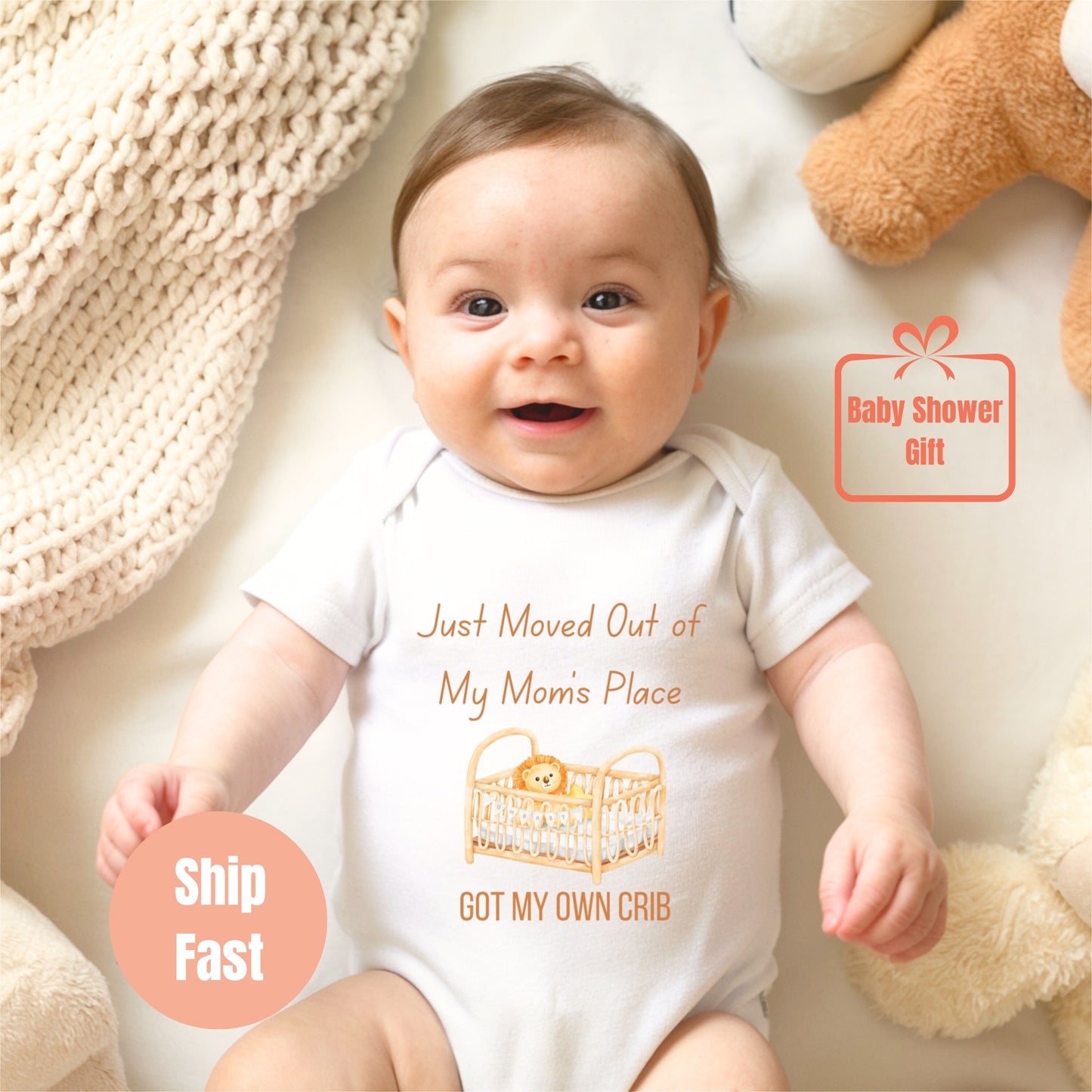 Got My Own Crib Gift Newborn Baby Bodysuit XXSA1