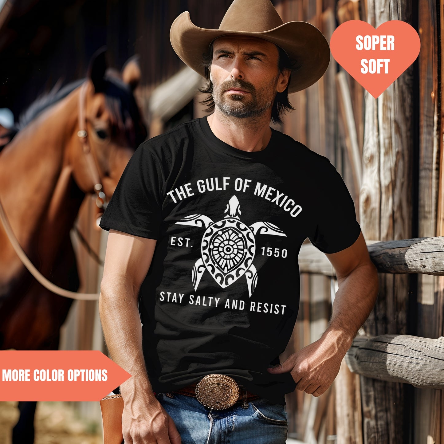 Gulf Of Mexico Stay Salty Resistance Tee Comfort Colors® Oversized