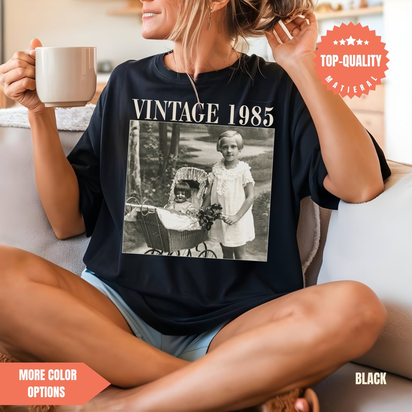 Personalised Photo Shirt Vintage 1985