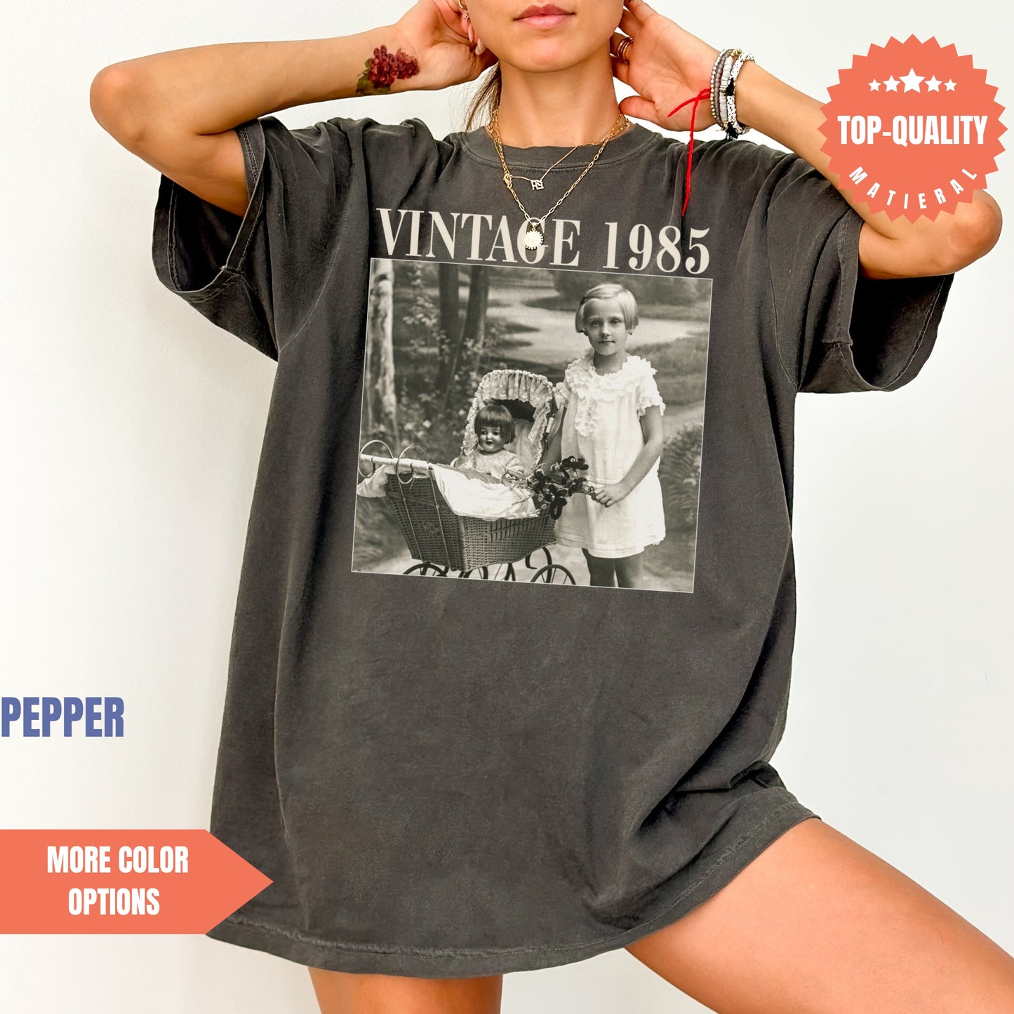 Personalised Photo Shirt Vintage 1985