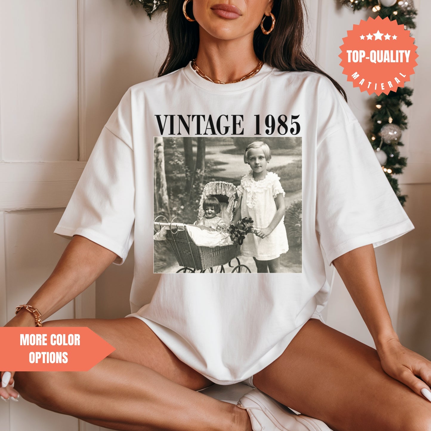 Personalised Photo Shirt Vintage 1985