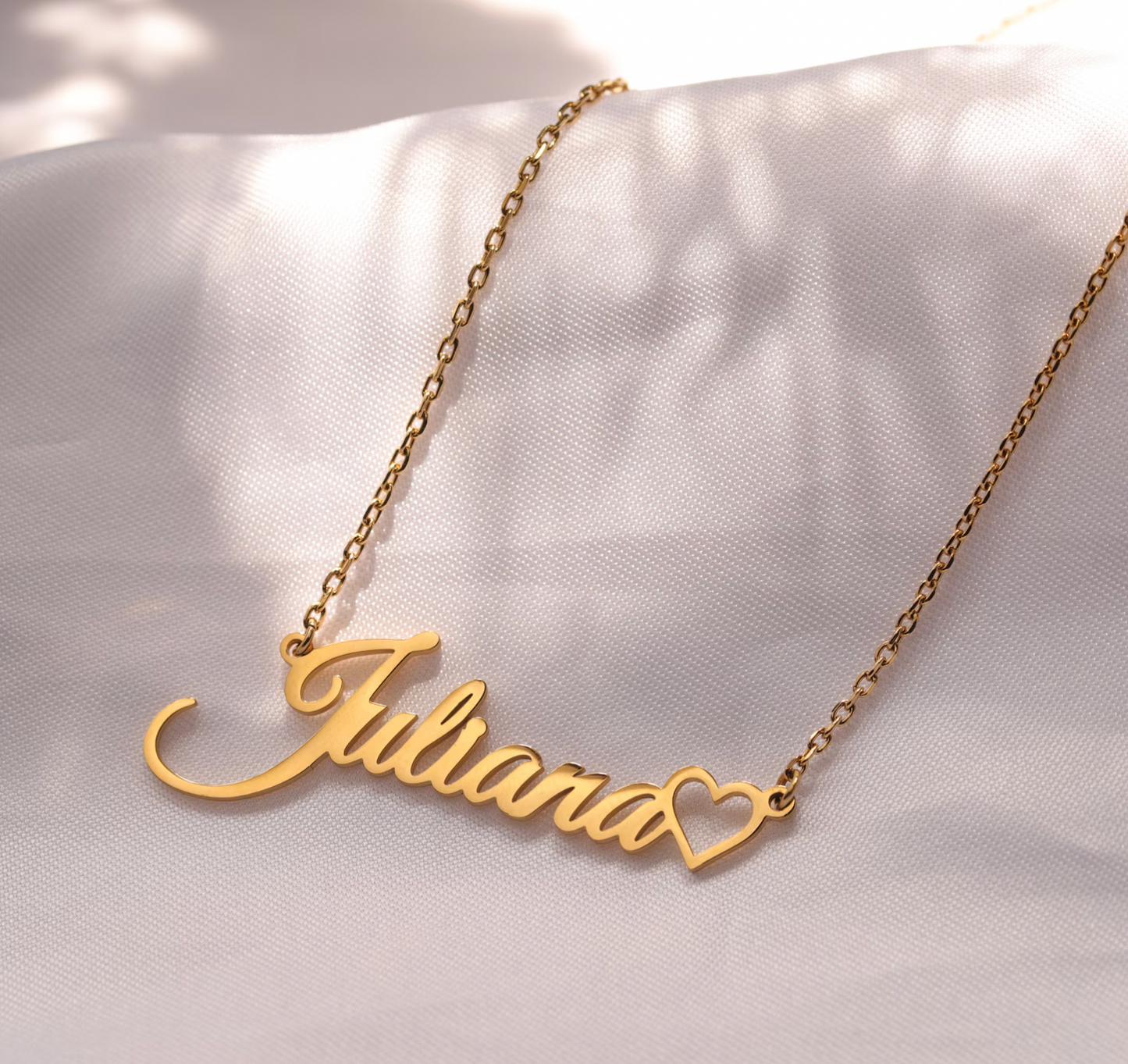 Custom Name Necklace With Heart