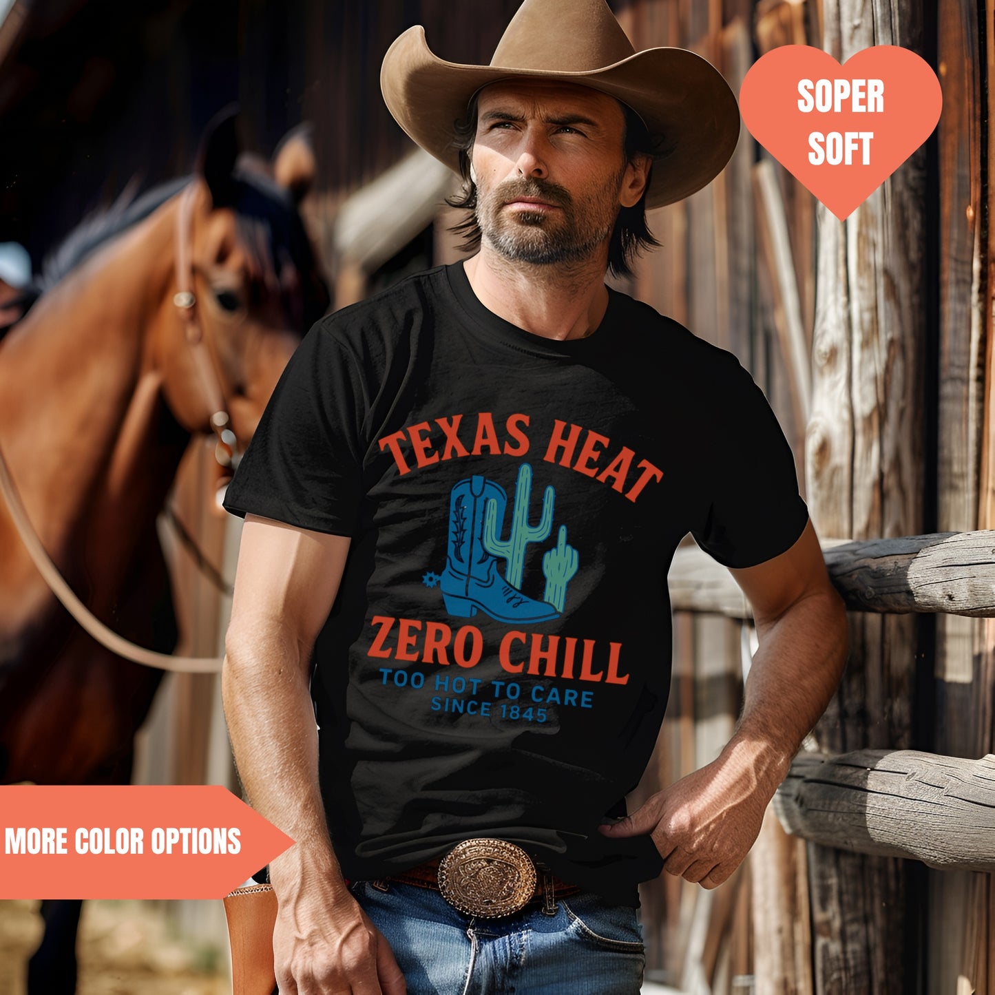 Texas Heat Zero Chill T-Shirt Comfort Colors