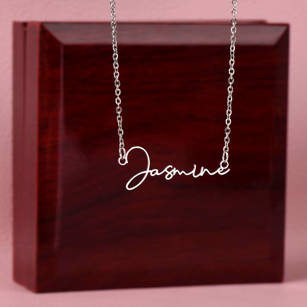 Dainty Minimalist Name Necklace 18K Gold