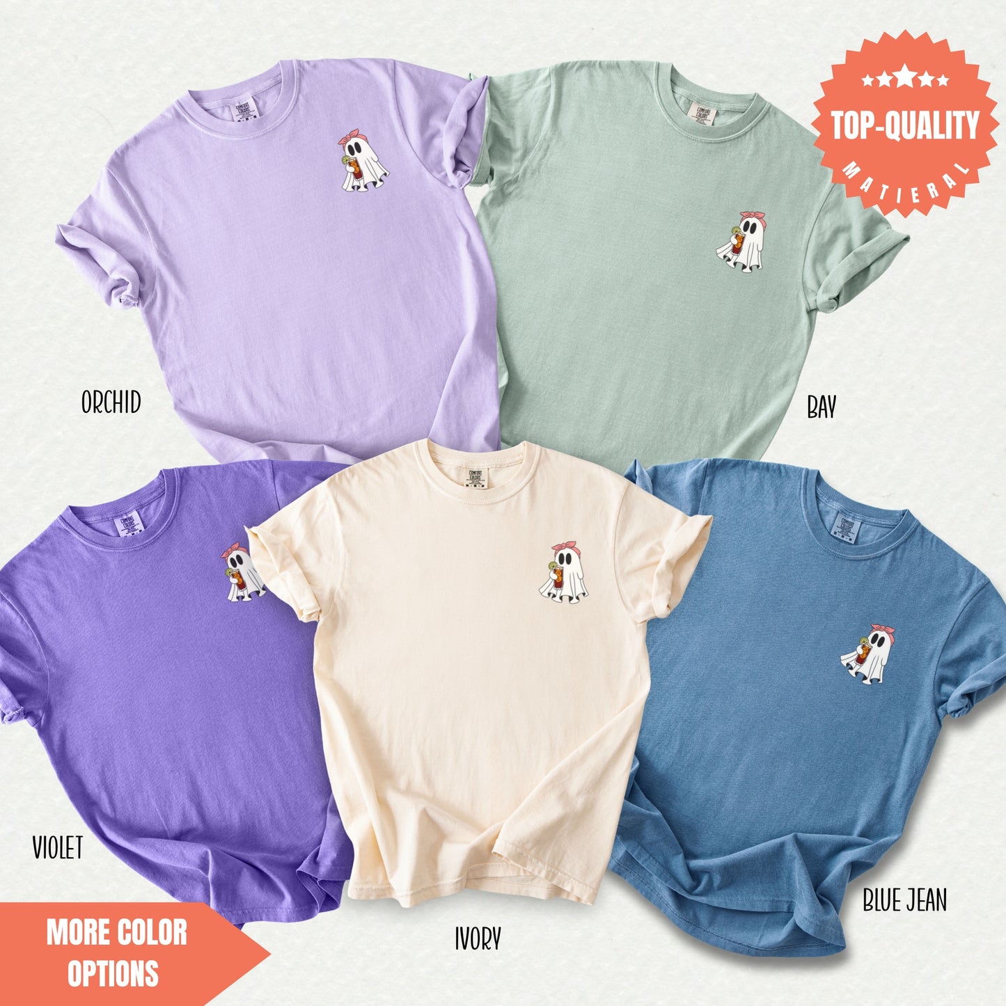 a group of t - shirts with different colors on them