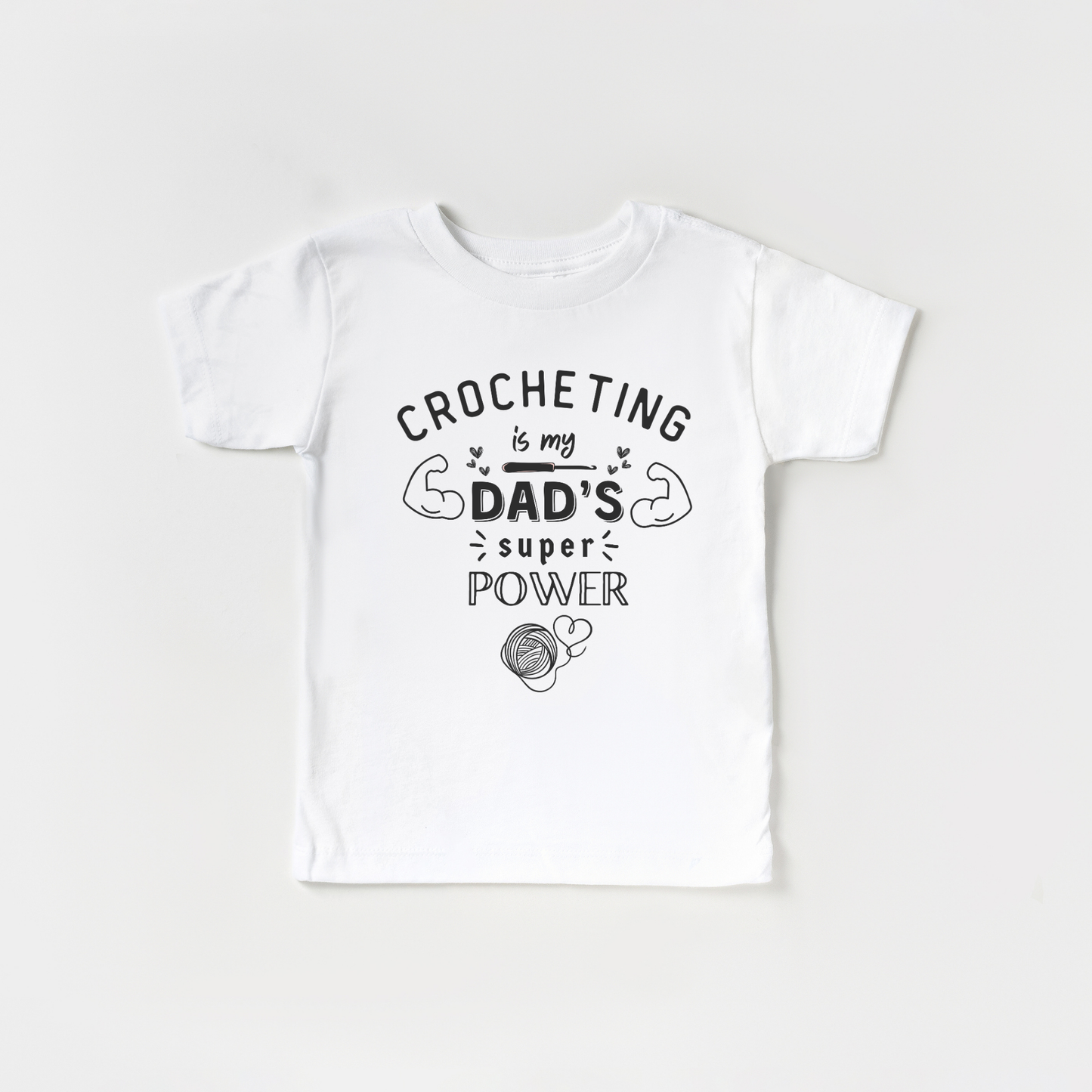 Infant Tee - Crocheting is My Dad's Super Power XXS02