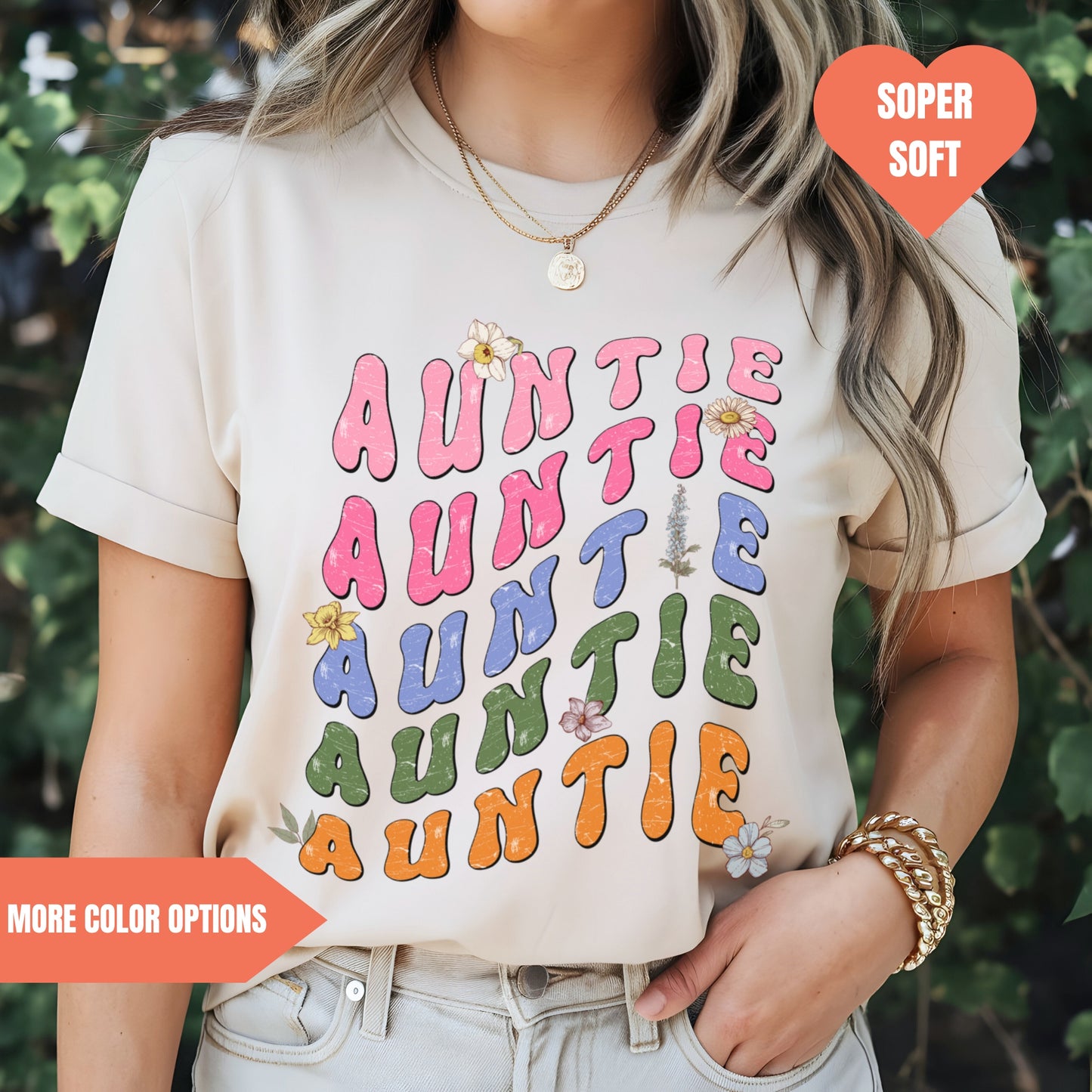 a woman wearing a t - shirt with the words, anette, anette