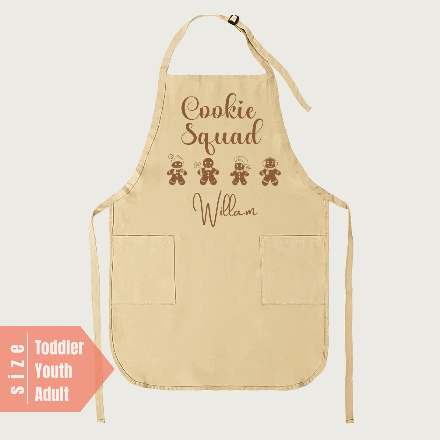 Personalized Name Family Baking Apron Cookie Squad