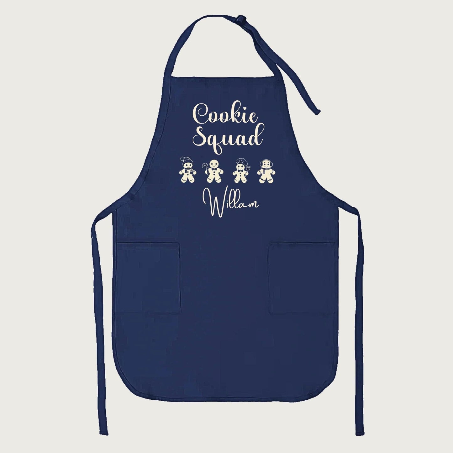 Personalized Name Family Baking Apron Cookie Squad