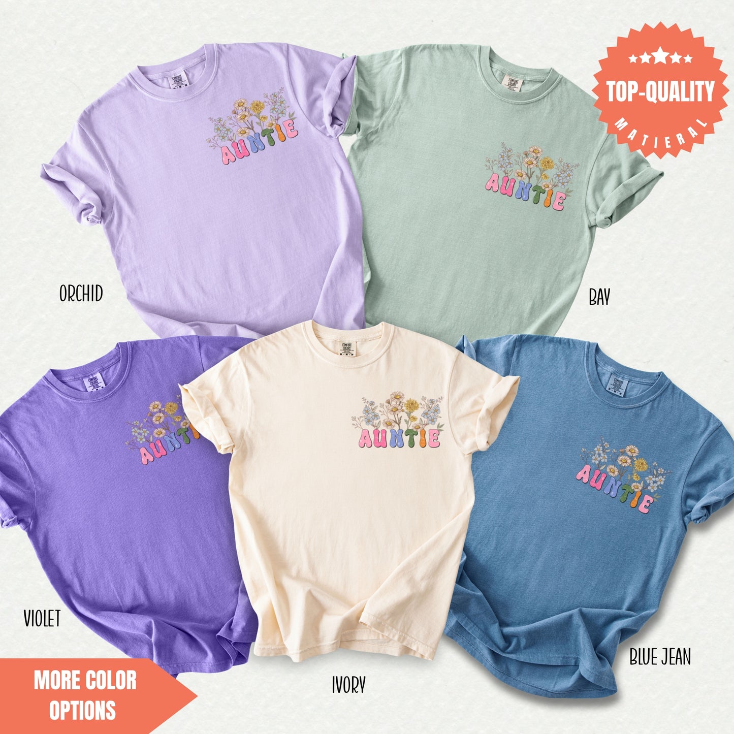 a group of t - shirts that say happy birthday