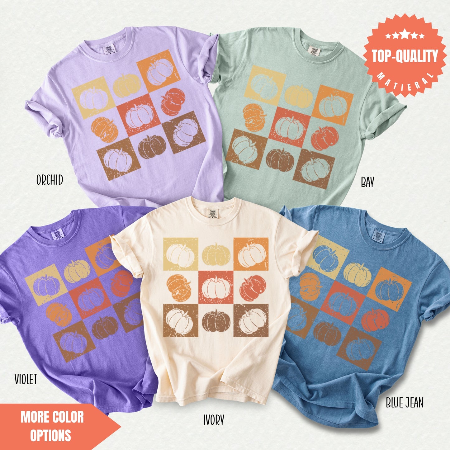 a group of four t - shirts with different designs on them