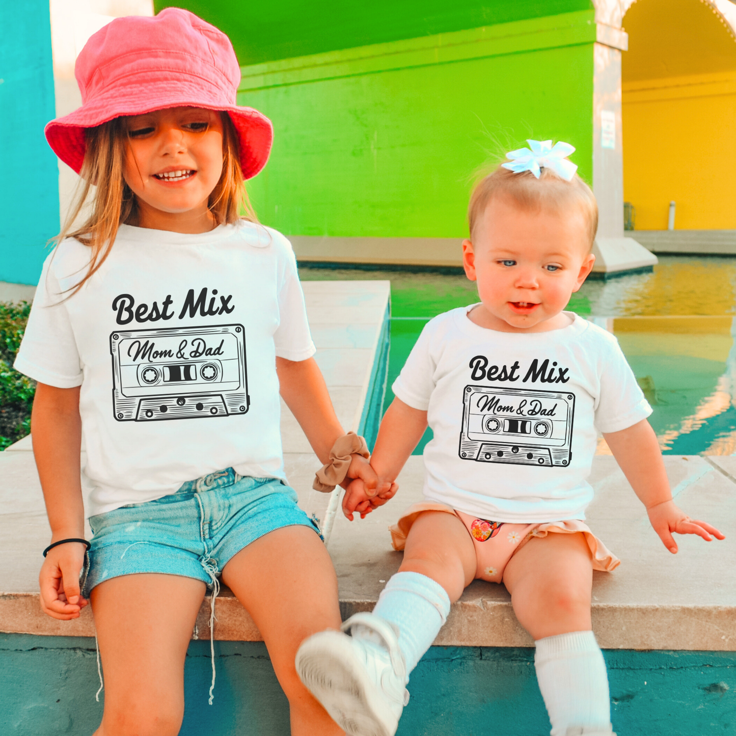 Best Mix Mom And Dad Toddler Tee Short Sleeve Shirt