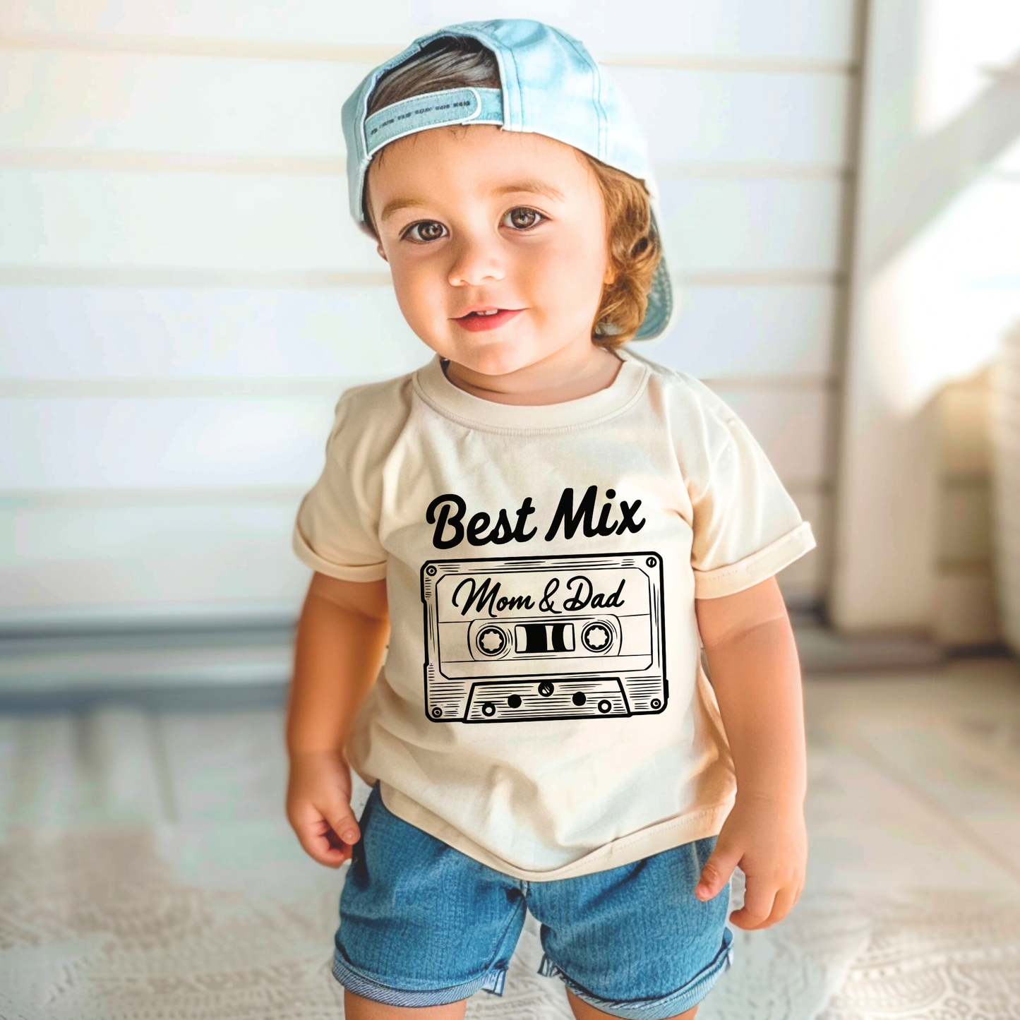 Best Mix Mom And Dad Toddler Tee Short Sleeve Shirt