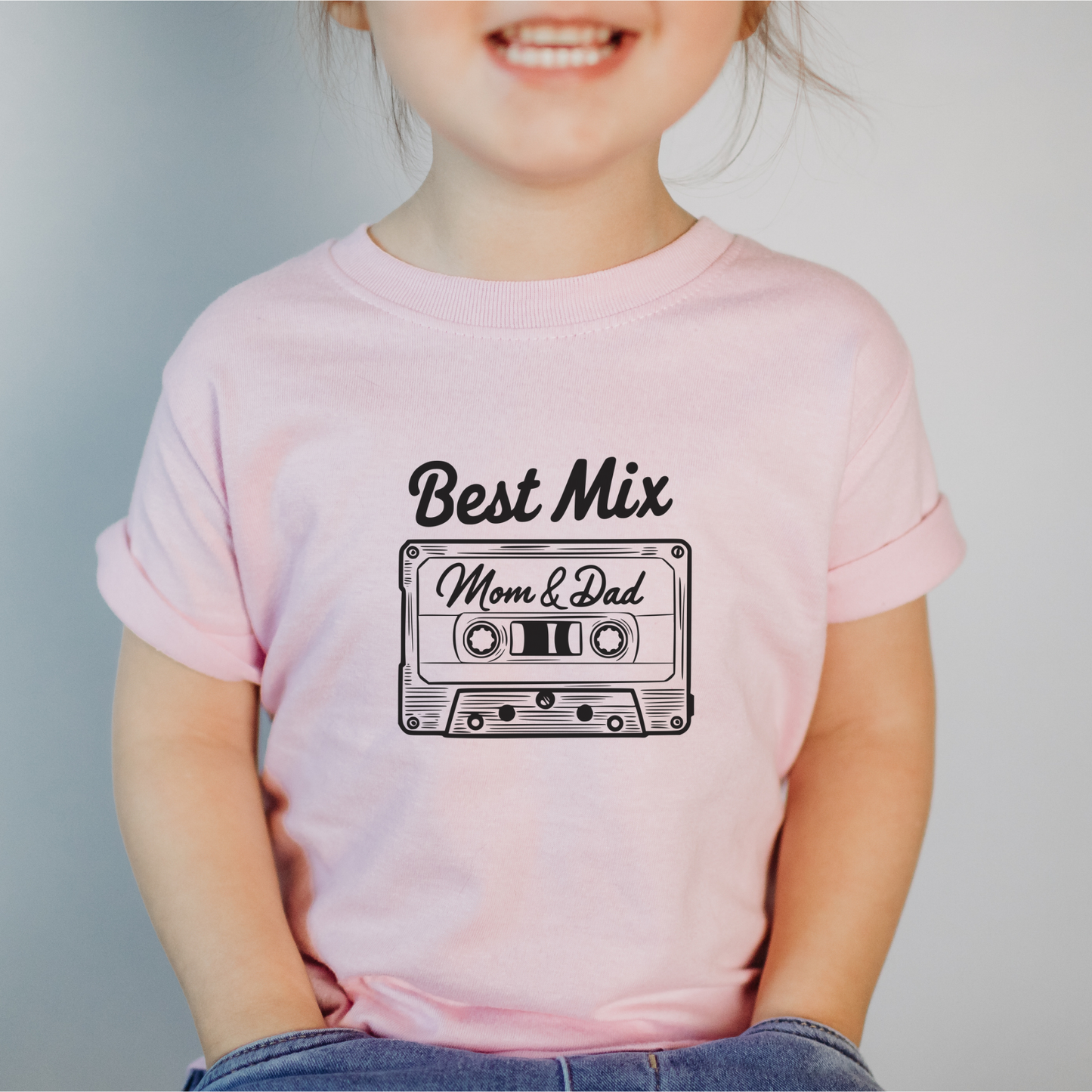 Best Mix Mom And Dad Toddler Tee Short Sleeve Shirt
