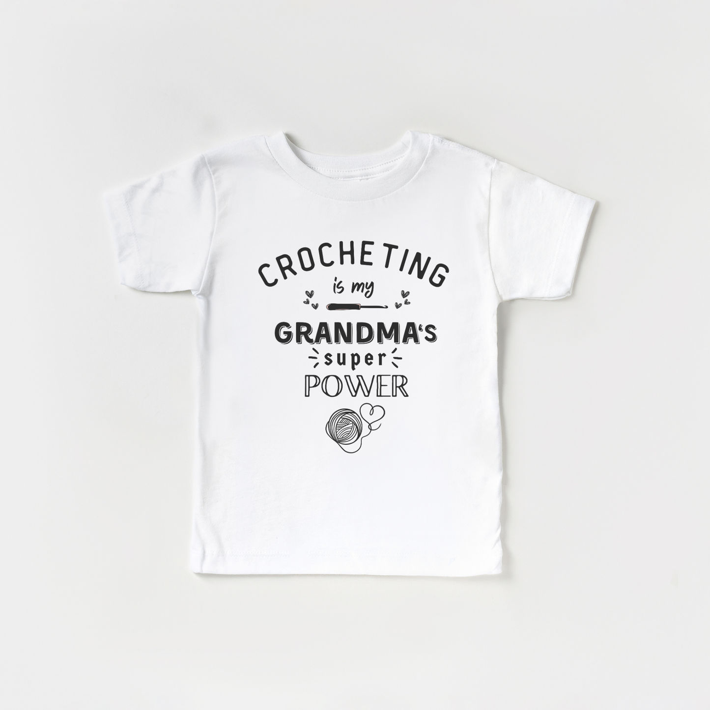 Infant Tee - Crocheting is My Grandma's Super Power XXS01