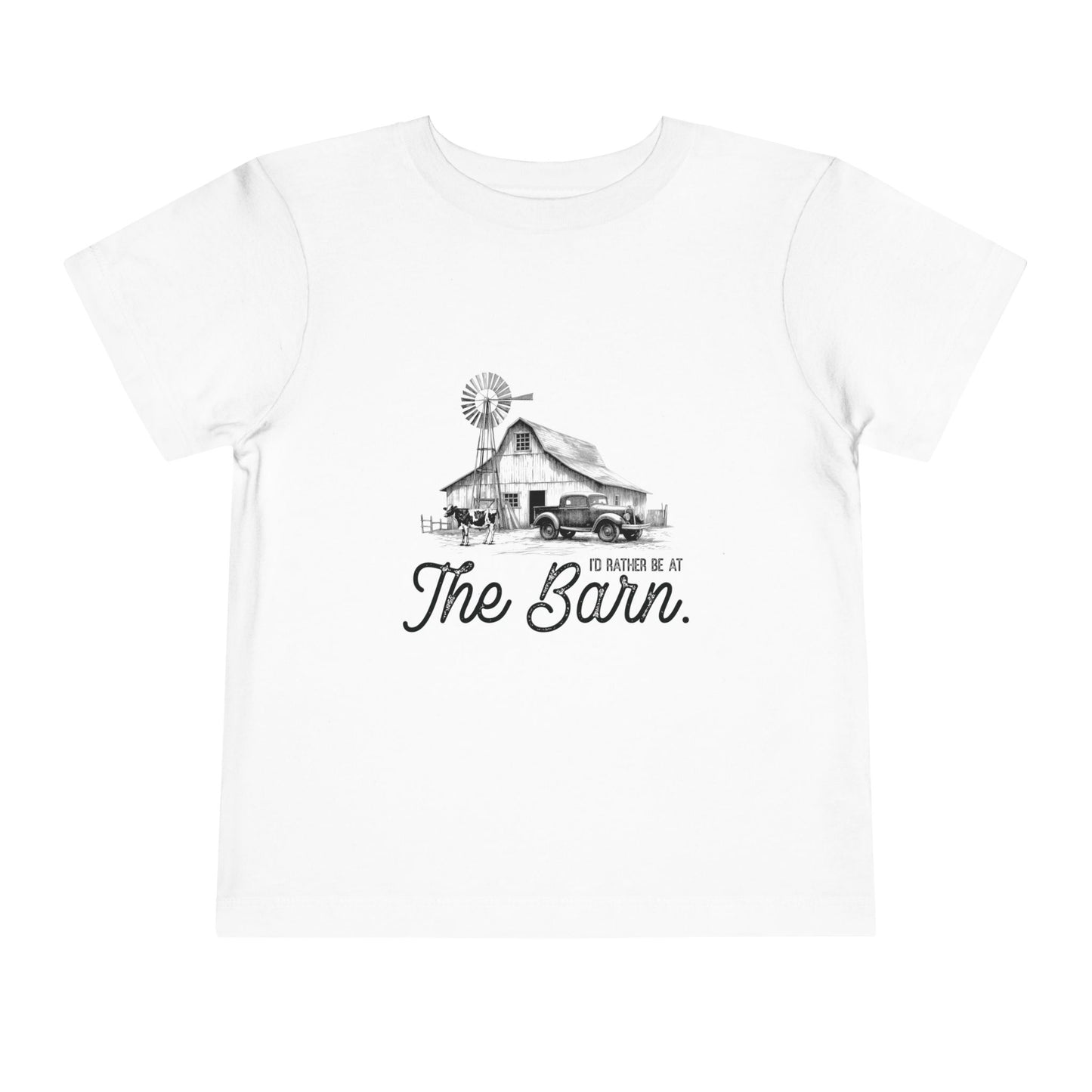 Farm Toddler Tee The Barn I'd Rather Be At