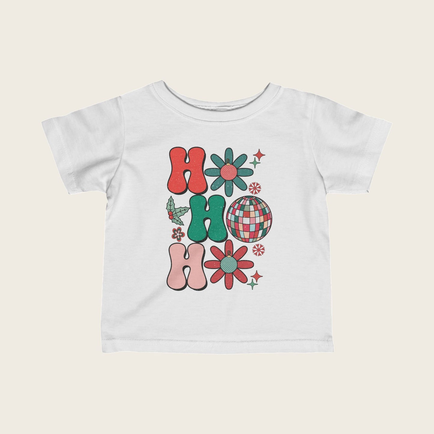 Infant Tee with hohoho Design Trio