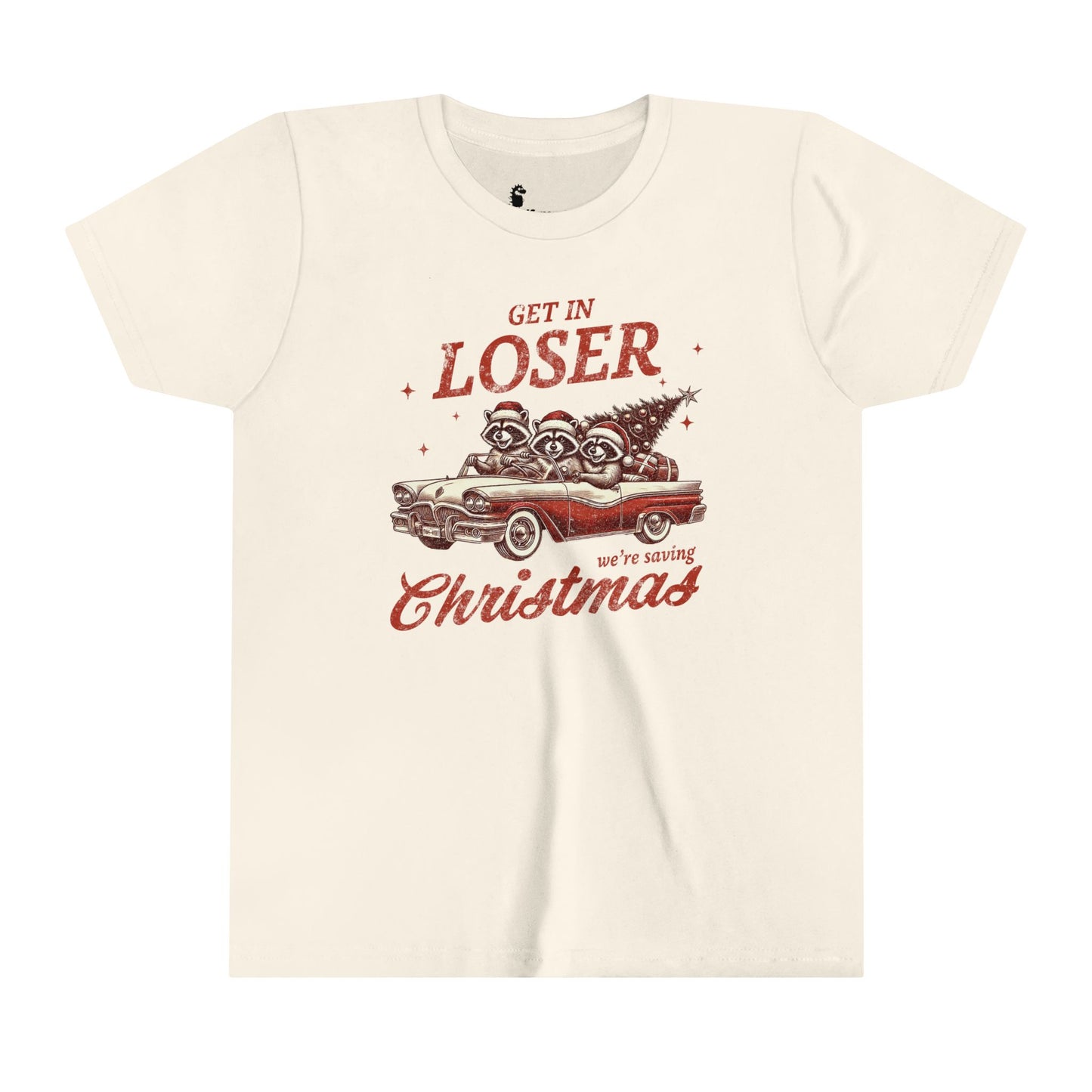 Christmas Youth Tee - Come on Loser We Are Saving Santa