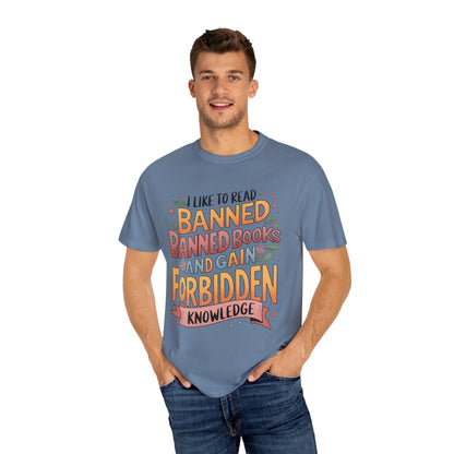 I Like To Read Banned Books Shirt Banned Books Comfort Colors® Shirt Unisex Super Soft Premium Graphic T-Shirt,Reading Shirt Librarian Shirt