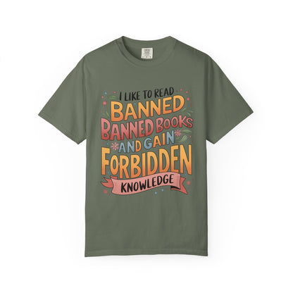I Like To Read Banned Books Shirt Banned Books Comfort Colors® Shirt Unisex Super Soft Premium Graphic T-Shirt,Reading Shirt Librarian Shirt