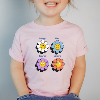 Emotion Toddler Tee Feelings Shirt for 2-4-Year-Olds