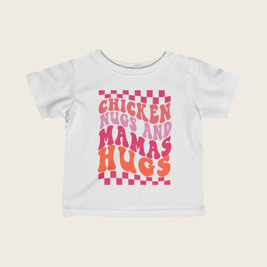 Infant Tee - Chicken and Nugs, Mama's Hugs