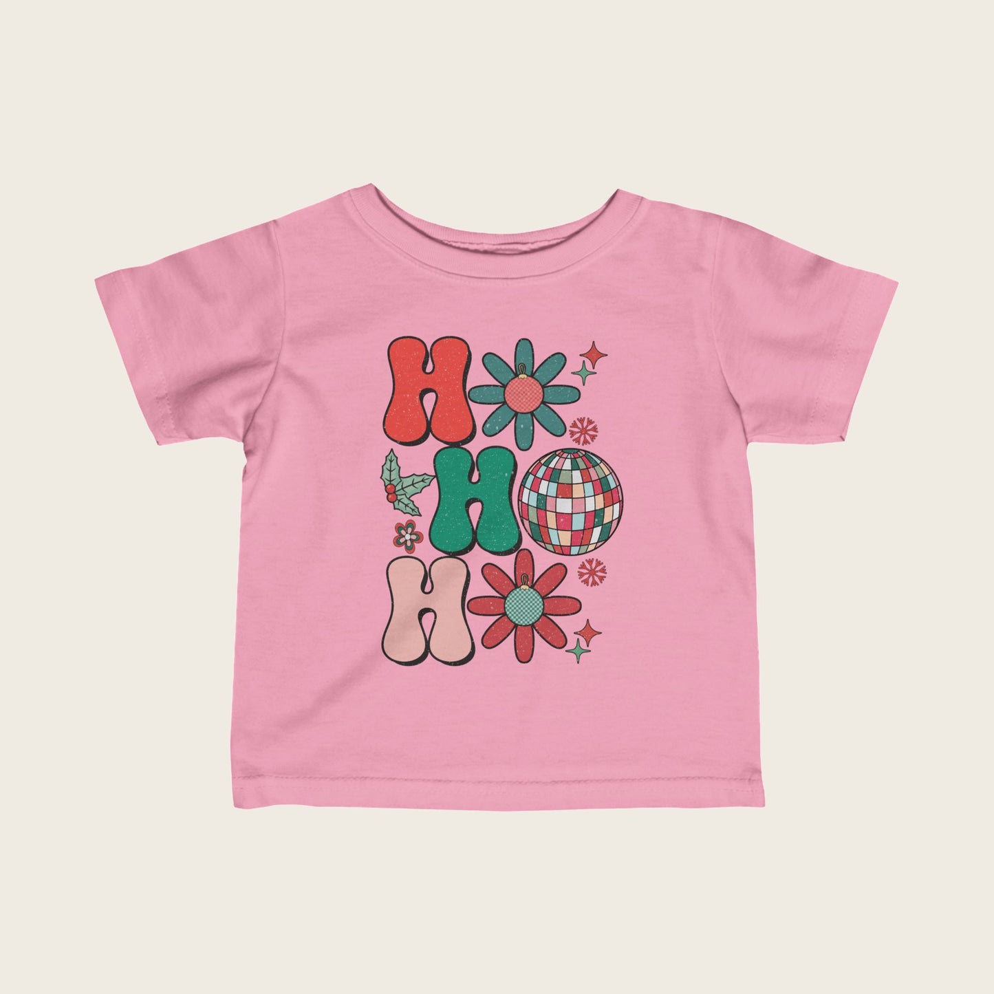 Infant Tee with hohoho Design Trio