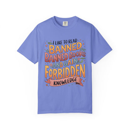 I Like To Read Banned Books Shirt Banned Books Comfort Colors® Shirt Unisex Super Soft Premium Graphic T-Shirt,Reading Shirt Librarian Shirt