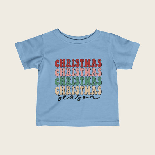 Infant Tee Christmas Season 3 Colors