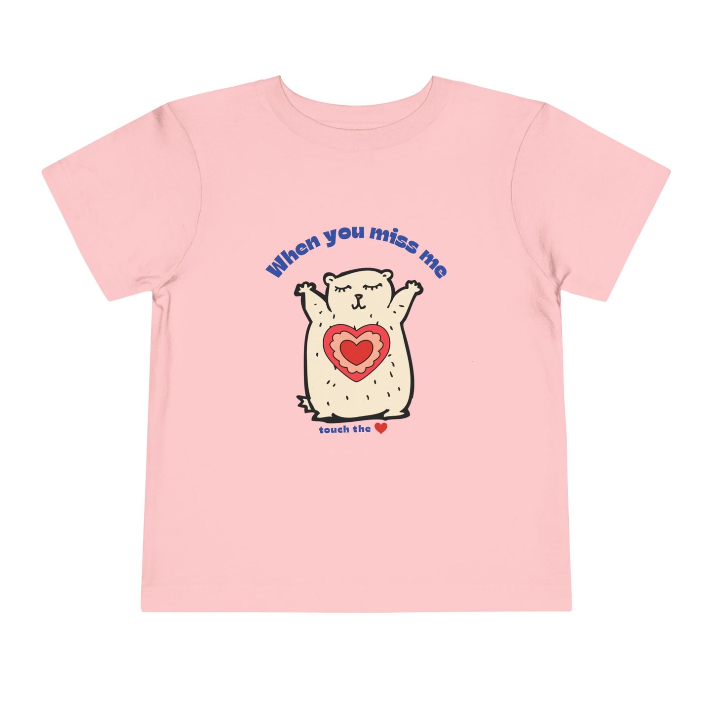 Hug Bear Heart Emotion Toddler Tee Feelings Shirt for 2-5-Year-Olds 02