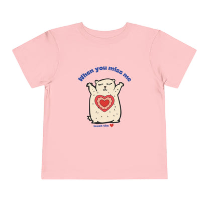 Hug Bear Heart Emotion Toddler Tee Feelings Shirt for 2-5-Year-Olds 02