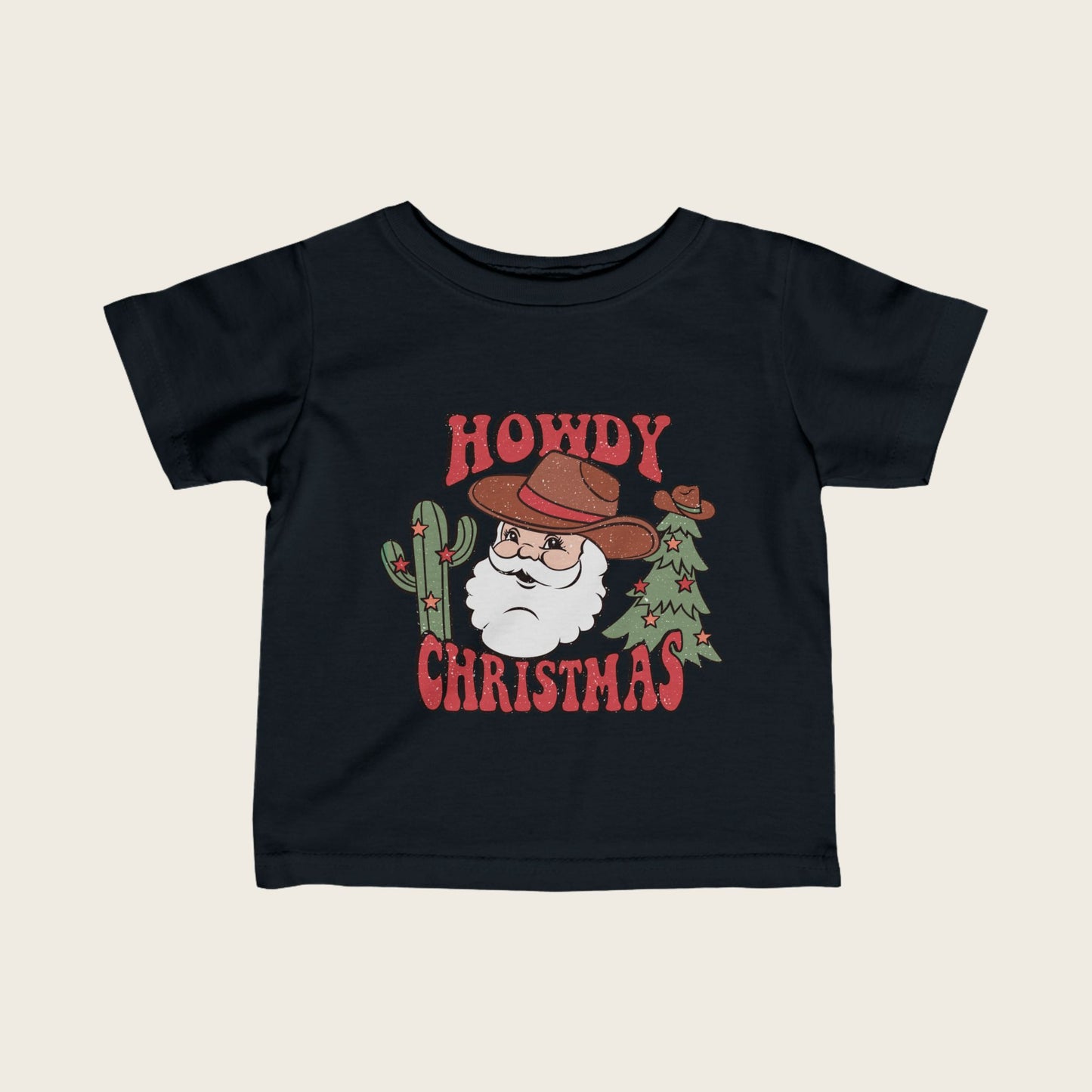 Christmas Infant Tee - Howdy Christmas Santa