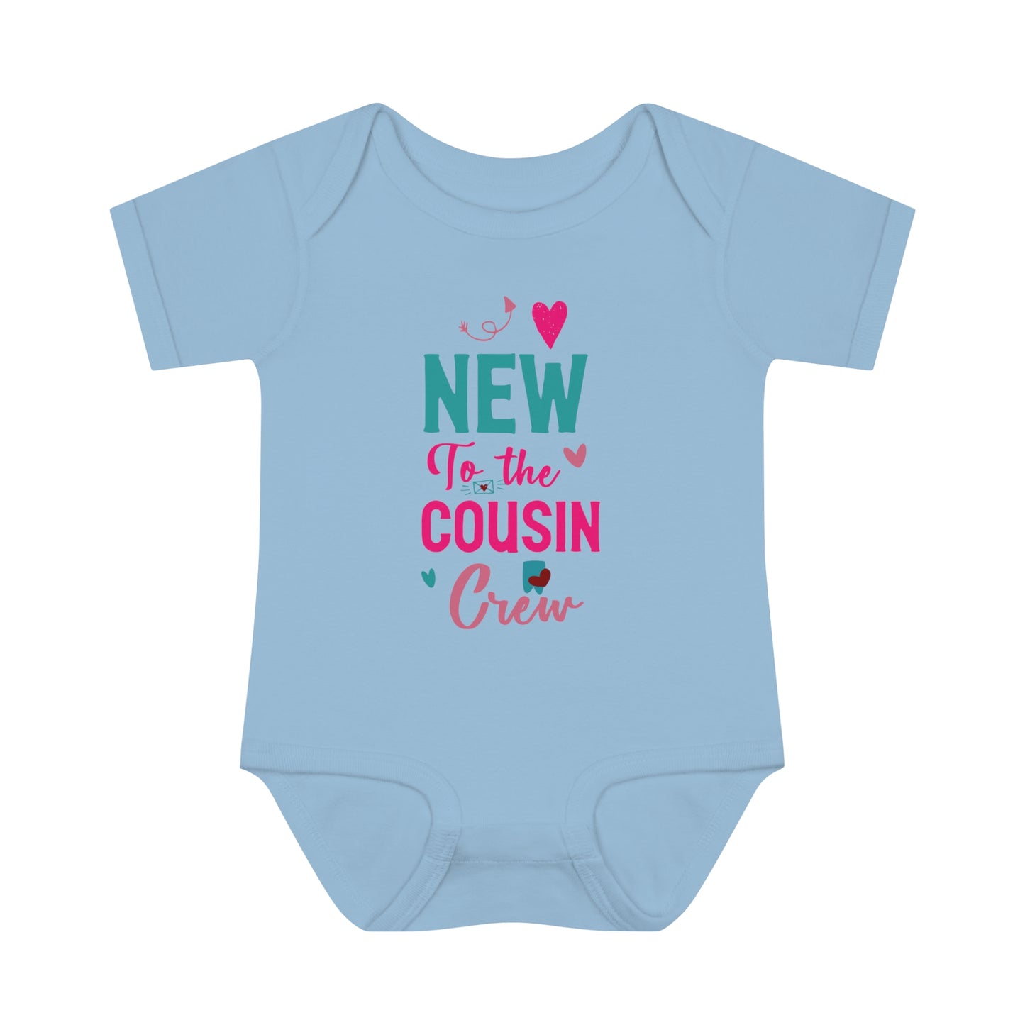 Baby Bodysuit - 'new to the cousin crew' Design xxs02