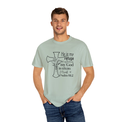 Comfort Colors® Christian Shirt Cross Shirt Every Morning Bible Verse Shirt Religious Women Gift Faith Tee Christian Gifts JesusTee 91:2