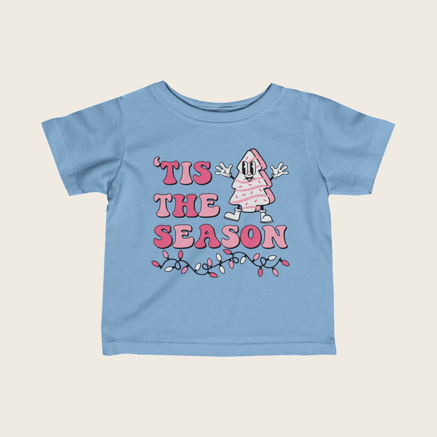 Christmas Infant Tee - This Is The Season Pink