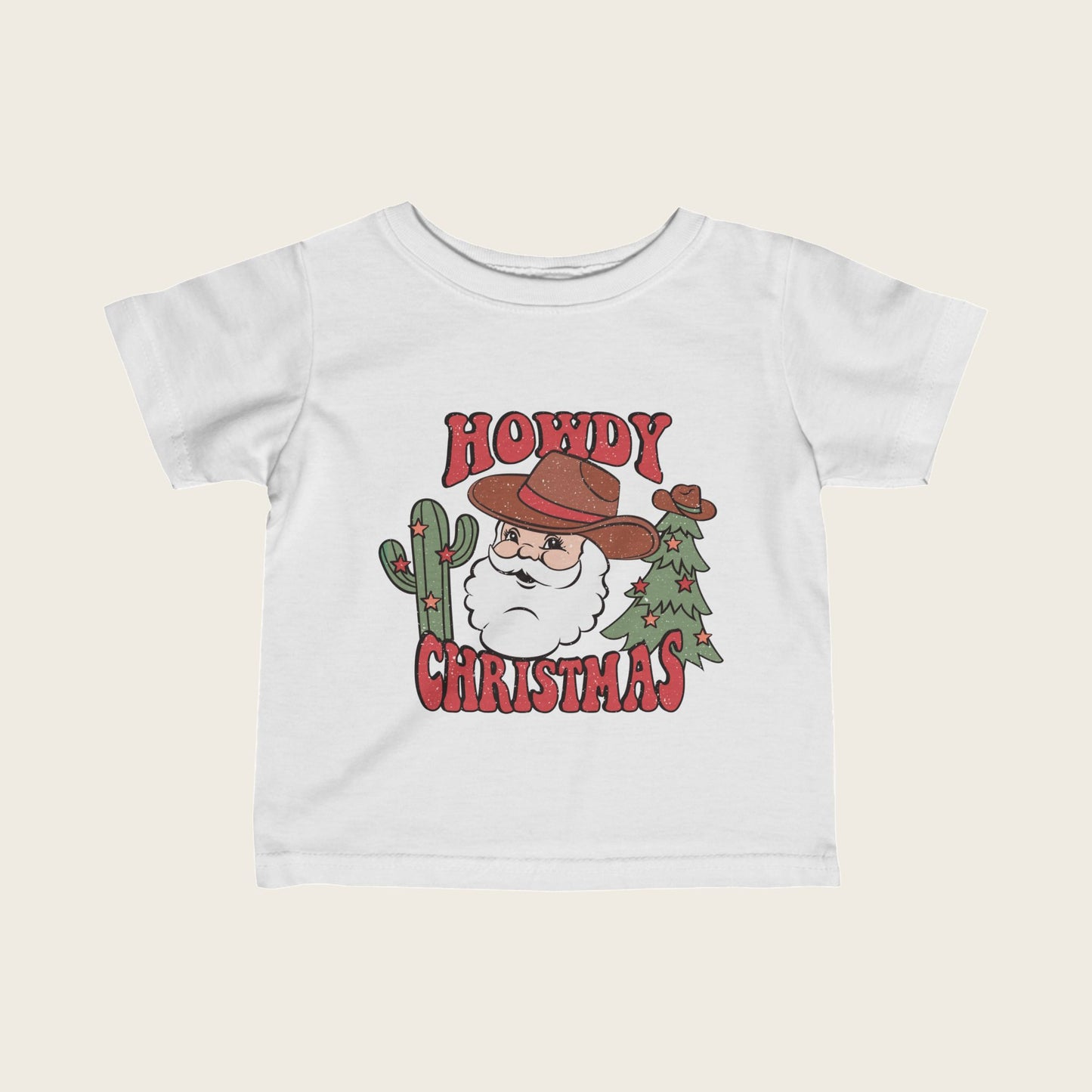 Christmas Infant Tee - Howdy Christmas Santa