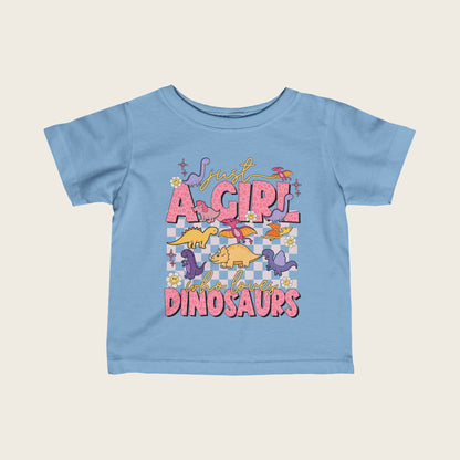 Infant Tee - Just A Girl Who Loves Dinosaurs