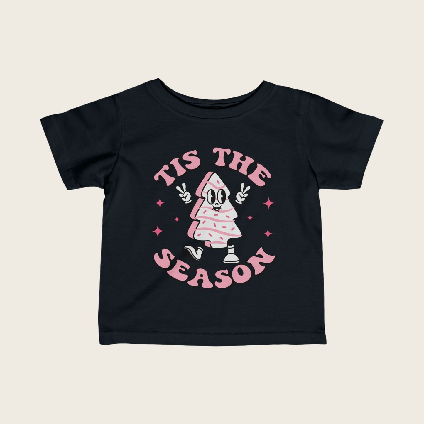 Christmas Infant Tee - This Is The Season Pink02