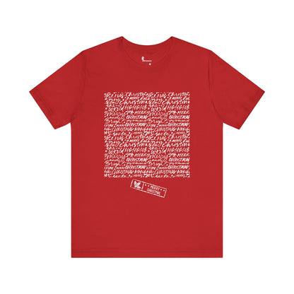 Christmas T-shirt Merry Christmas Letters Writing