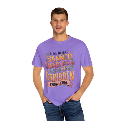 I Like To Read Banned Books Shirt Banned Books Comfort Colors® Shirt Unisex Super Soft Premium Graphic T-Shirt,Reading Shirt Librarian Shirt