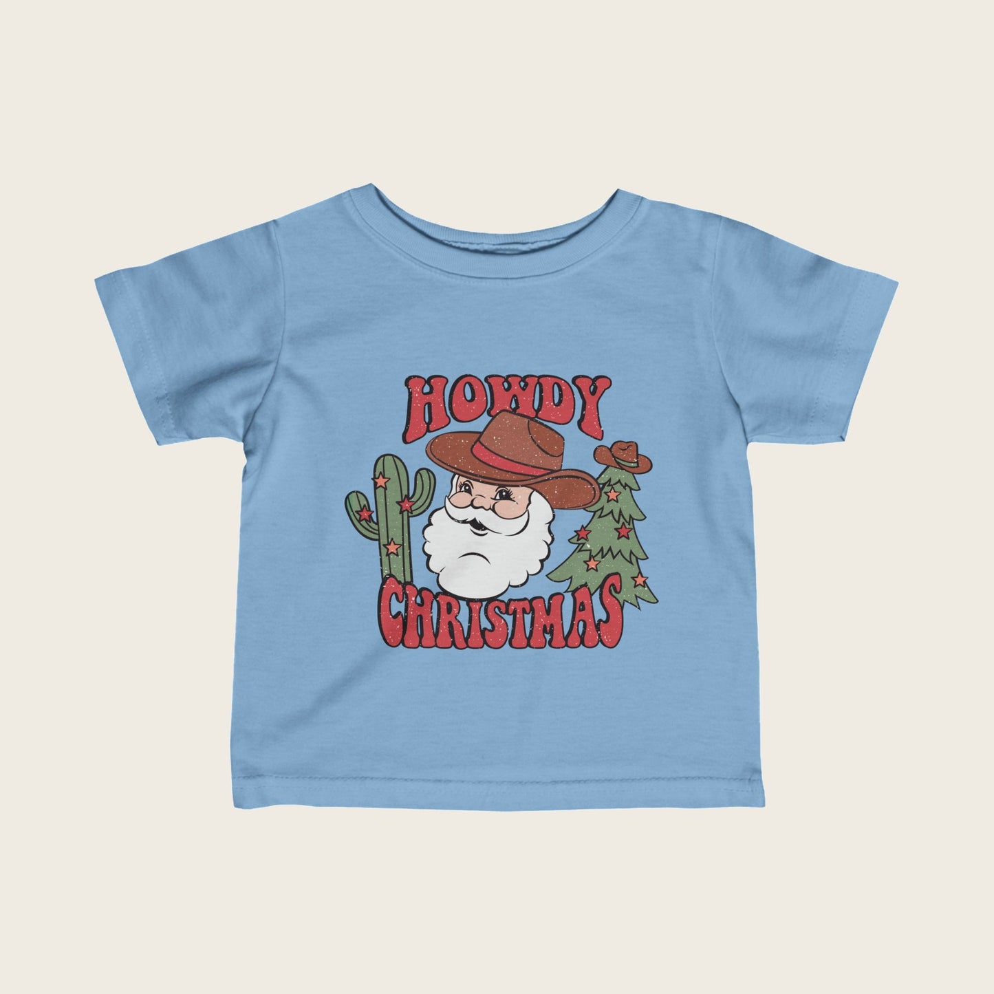 Christmas Infant Tee - Howdy Christmas Santa