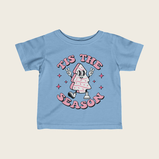 Christmas Infant Tee - This Is The Season Pink02