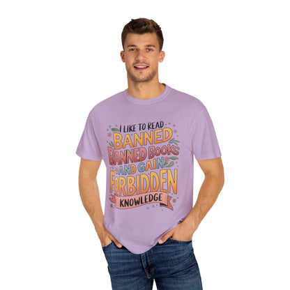 I Like To Read Banned Books Shirt Banned Books Comfort Colors® Shirt Unisex Super Soft Premium Graphic T-Shirt,Reading Shirt Librarian Shirt