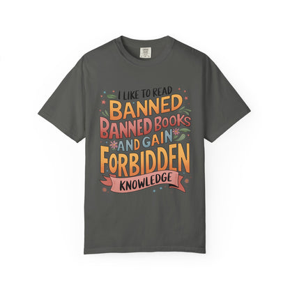I Like To Read Banned Books Shirt Banned Books Comfort Colors® Shirt Unisex Super Soft Premium Graphic T-Shirt,Reading Shirt Librarian Shirt