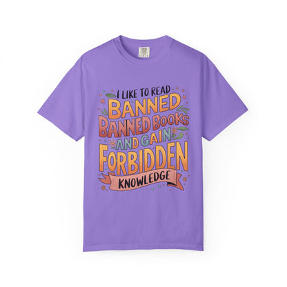 I Like To Read Banned Books Shirt Banned Books Comfort Colors® Shirt Unisex Super Soft Premium Graphic T-Shirt,Reading Shirt Librarian Shirt