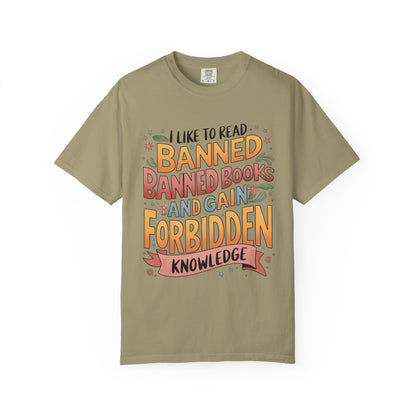 I Like To Read Banned Books Shirt Banned Books Comfort Colors® Shirt Unisex Super Soft Premium Graphic T-Shirt,Reading Shirt Librarian Shirt
